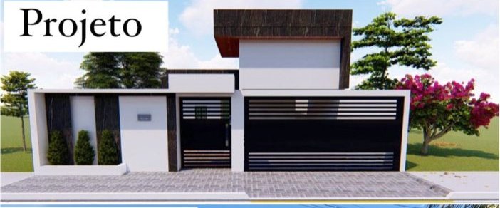 Projeto 3D da nova fachada residencial