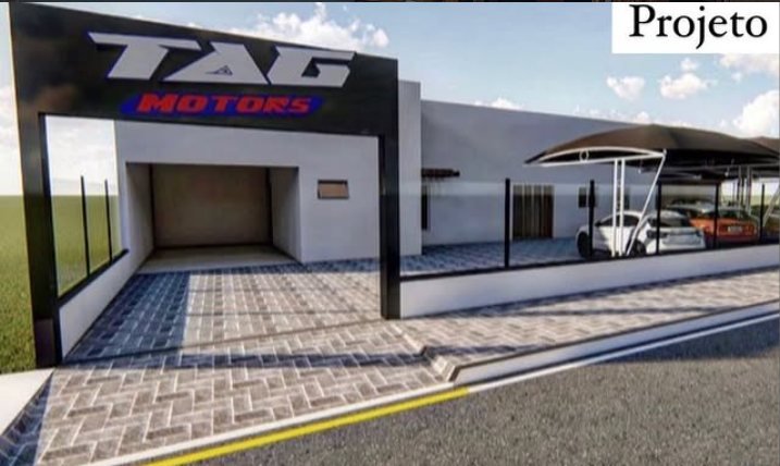 Projeto 3D da fachada da TAG Motors